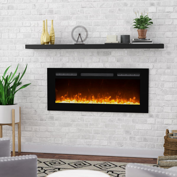 Ivy Bronx DeMotte Wall Mounted Electric Fireplace & Reviews Wayfair